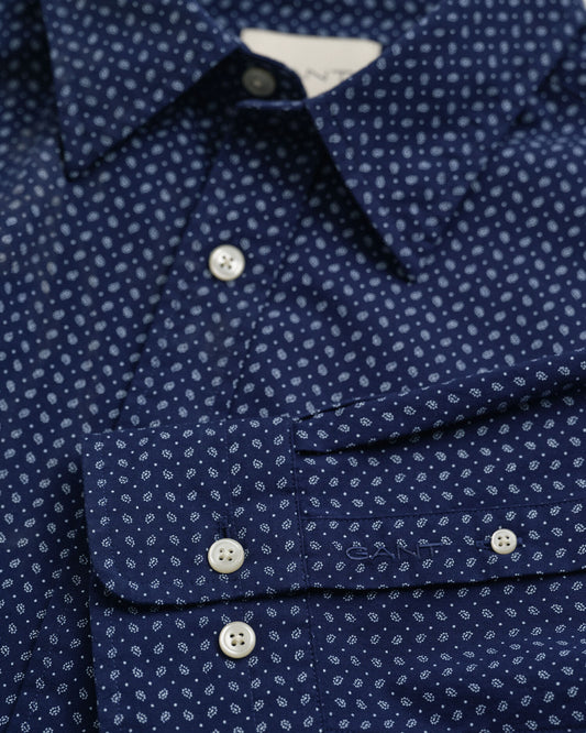 Regular Fit Hemd mit Mikroprint