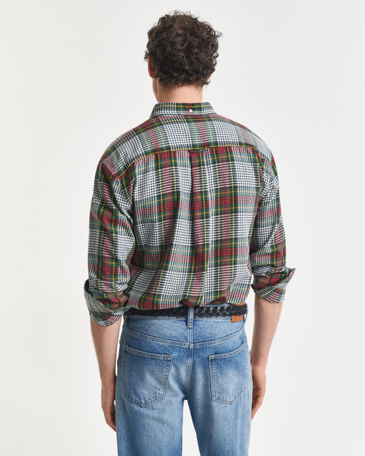 Hemd aus leichtem Baumwoll-Twill mit Karomuster in Relaxed Fit