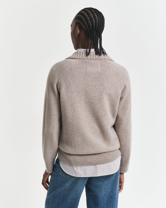 Strickpullover aus Wolle-Kaschmir-Mischung