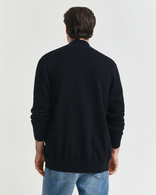 Freizeit-Strickjacke aus Baumwolle mit Reißverschluss