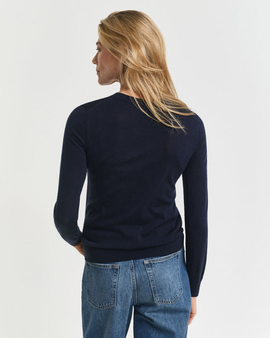 Pullover aus extrafeiner Merinowolle mit Rundhalsausschnitt