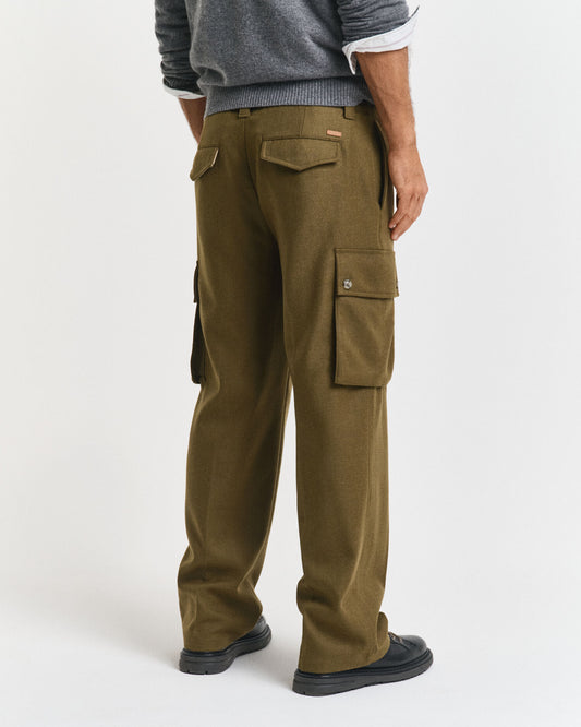 Cargo-Hose aus Wollmischung mit lockerer Passform