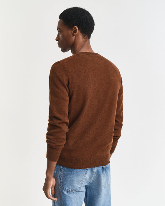 Pullover aus superfeiner Lammwolle mit Rundhalsausschnitt