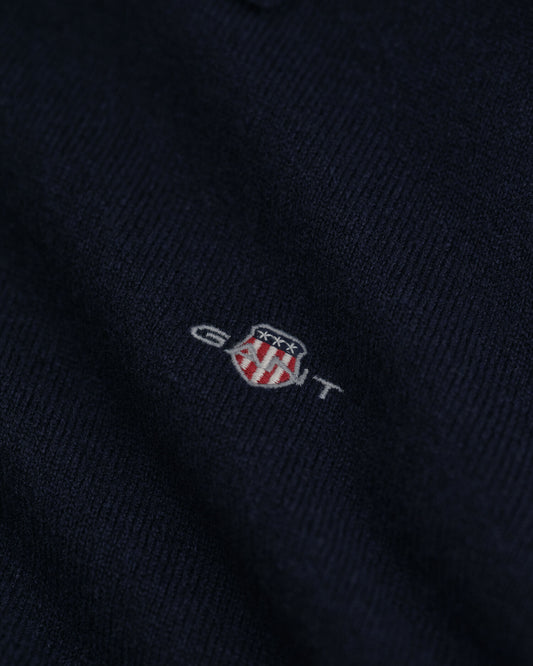 Polo-Pullover aus extrafeiner Lammwolle