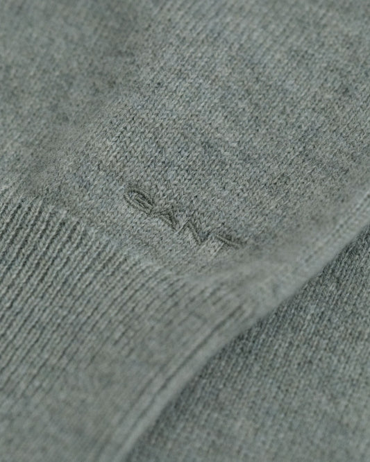 Feiner Lammwollpullover mit Rundhalsausschnitt