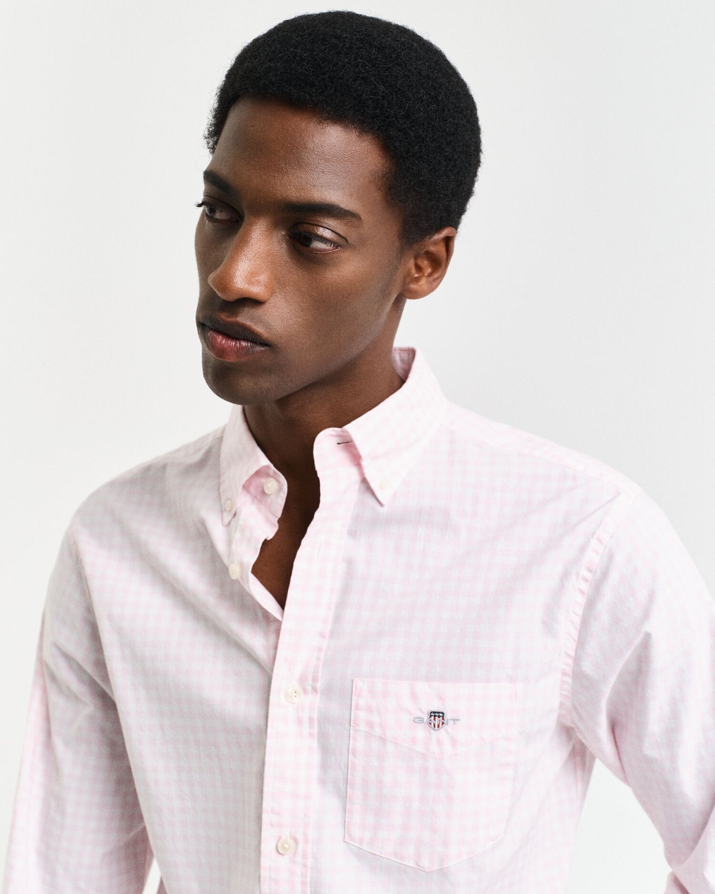 Regular Fit Klassisches Gingham-Popeline-Hemd