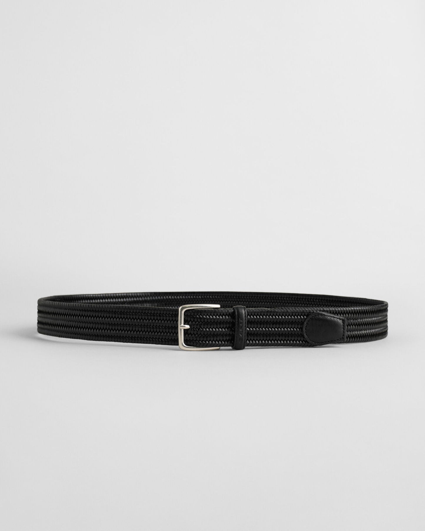 Ceinture tressée en cuir élastique
