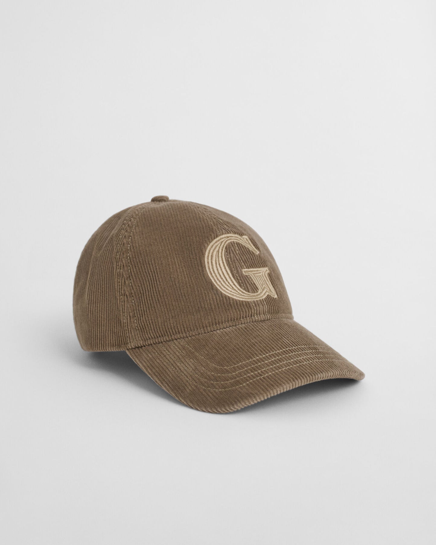 Casquette en velours côtelé brodé G
