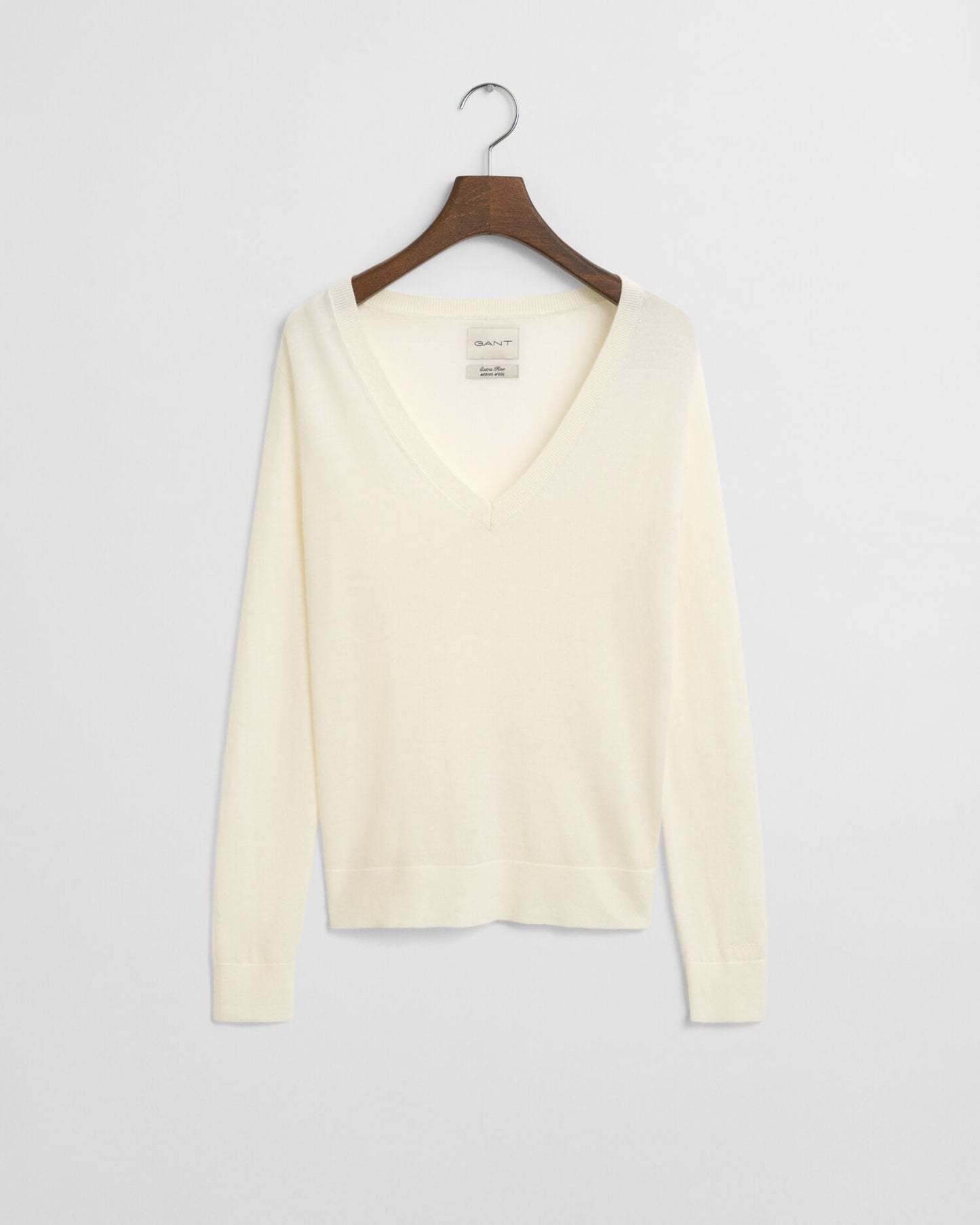 Pull col V en laine mérinos extra fine