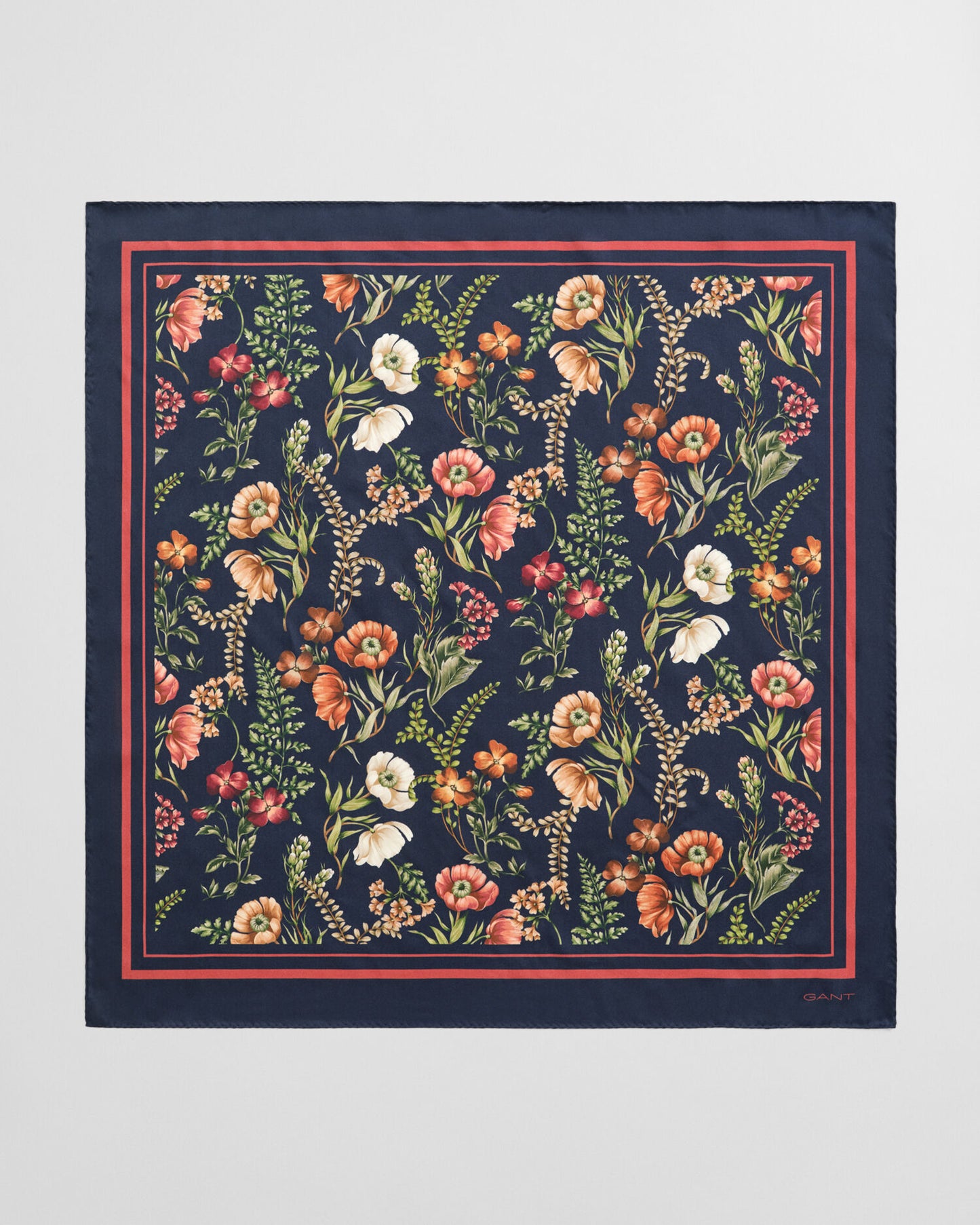 Foulard en soie à imprimé floral