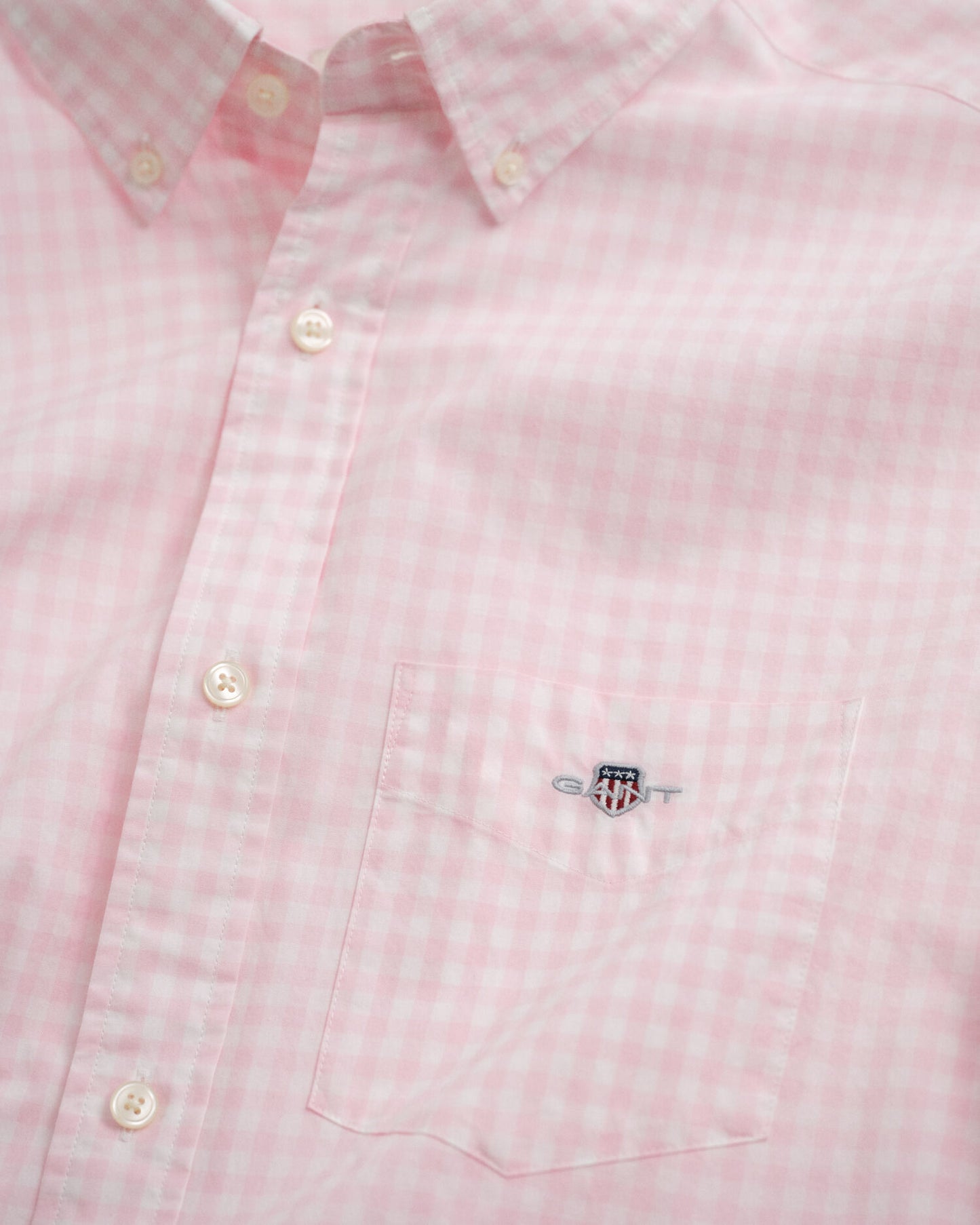 Regular Fit Klassisches Gingham-Popeline-Hemd