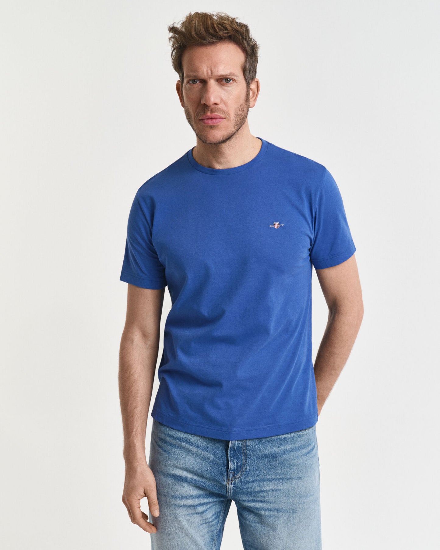 T-shirt coupe droite à motif bouclier