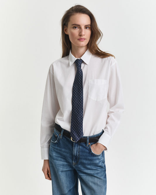Relaxed Fit Hemd aus klassischem Popeline