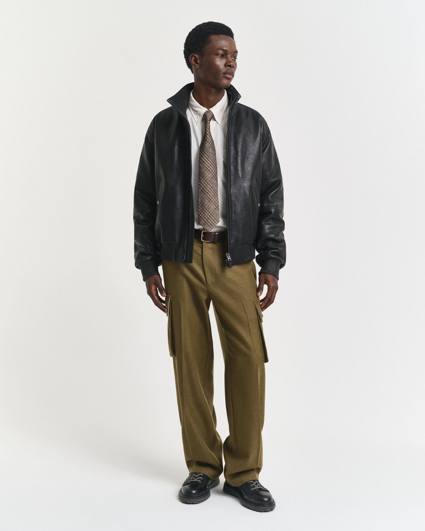 Blouson Harrington en cuir