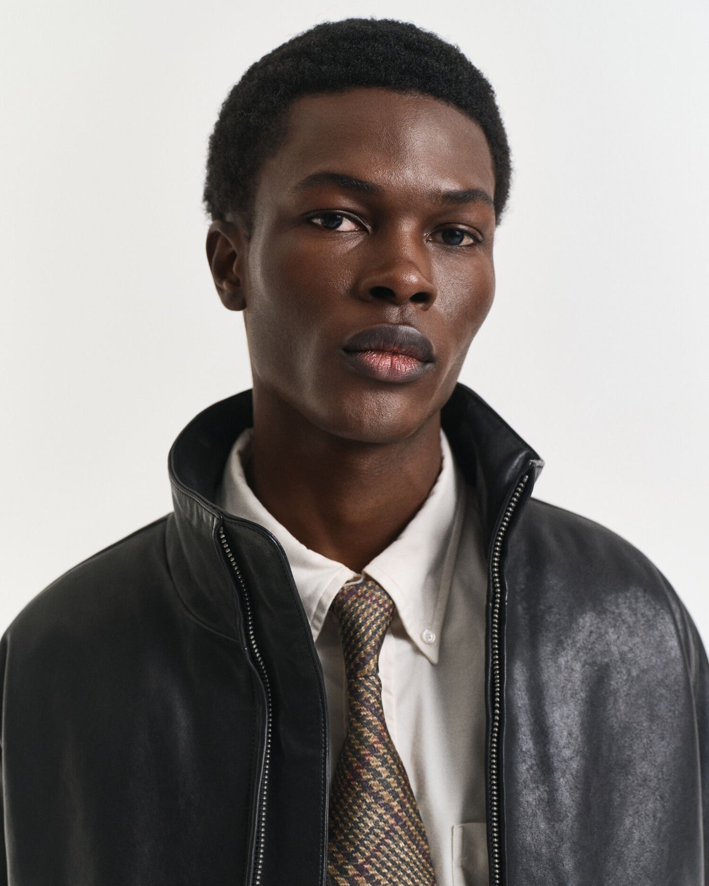 Blouson Harrington en cuir