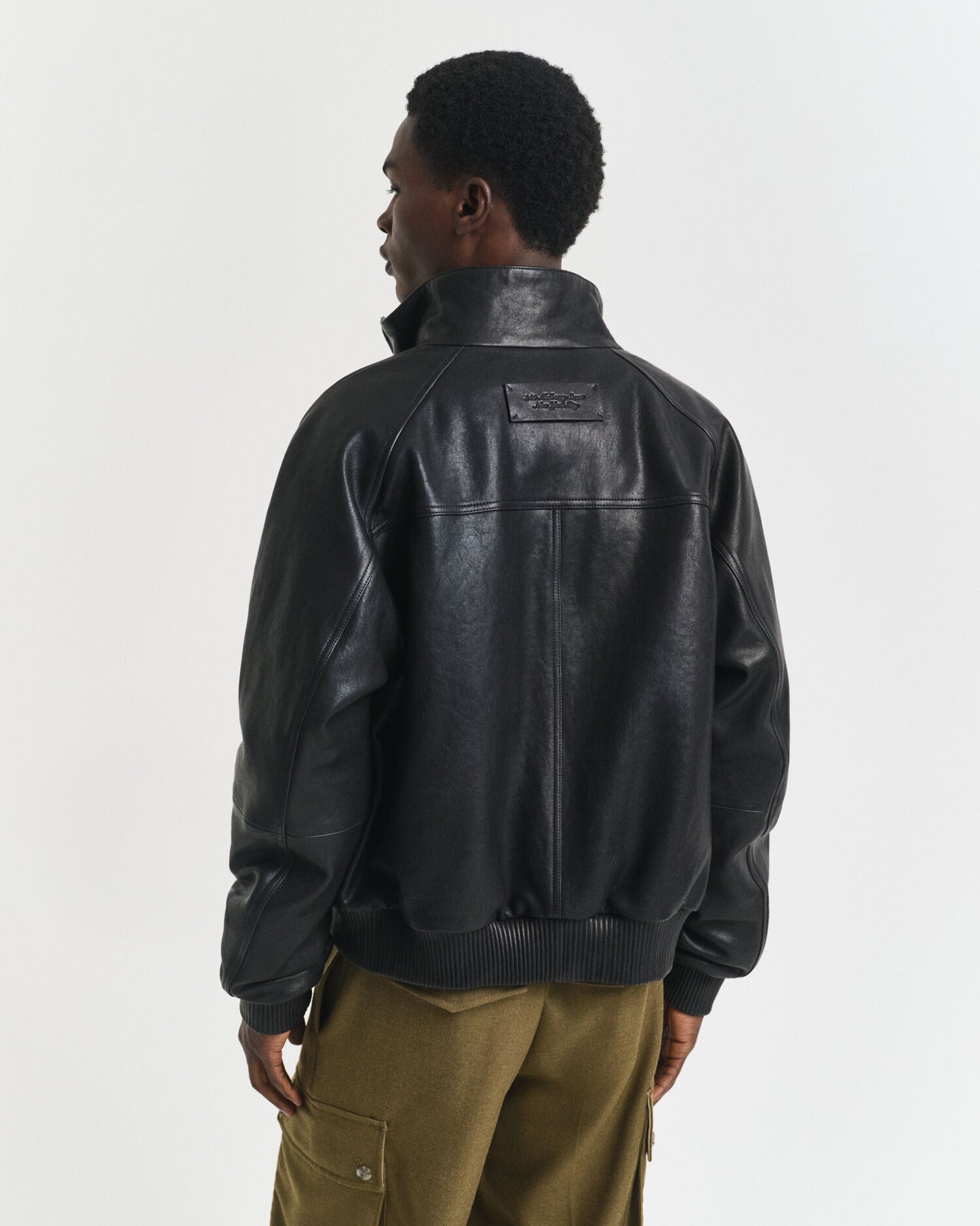 Blouson Harrington en cuir
