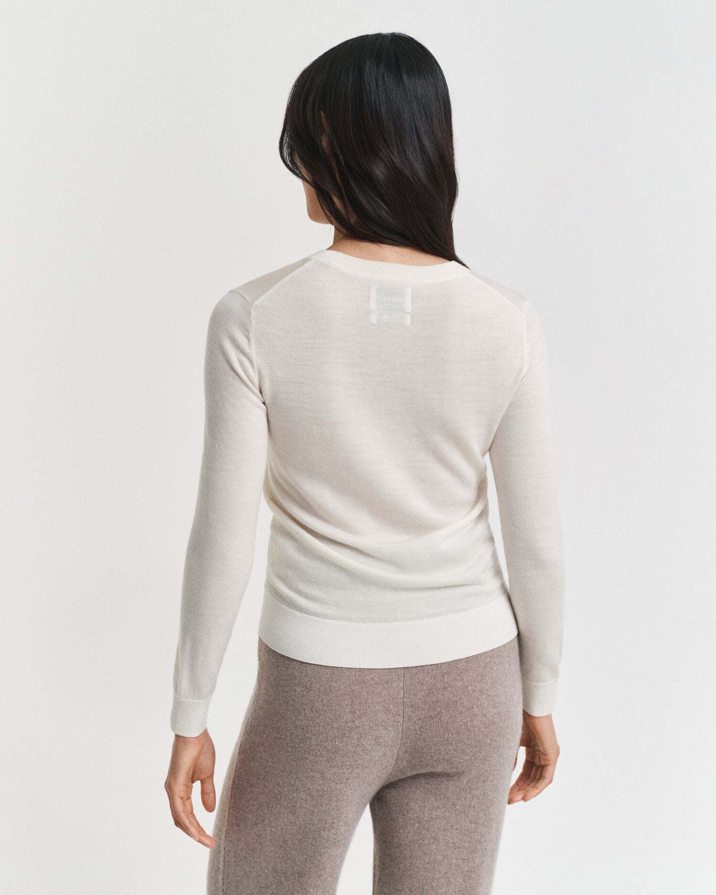 Pull ras du cou en laine mérinos extra fine