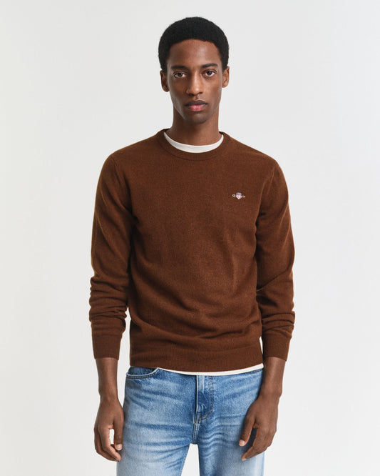 Pullover aus superfeiner Lammwolle mit Rundhalsausschnitt