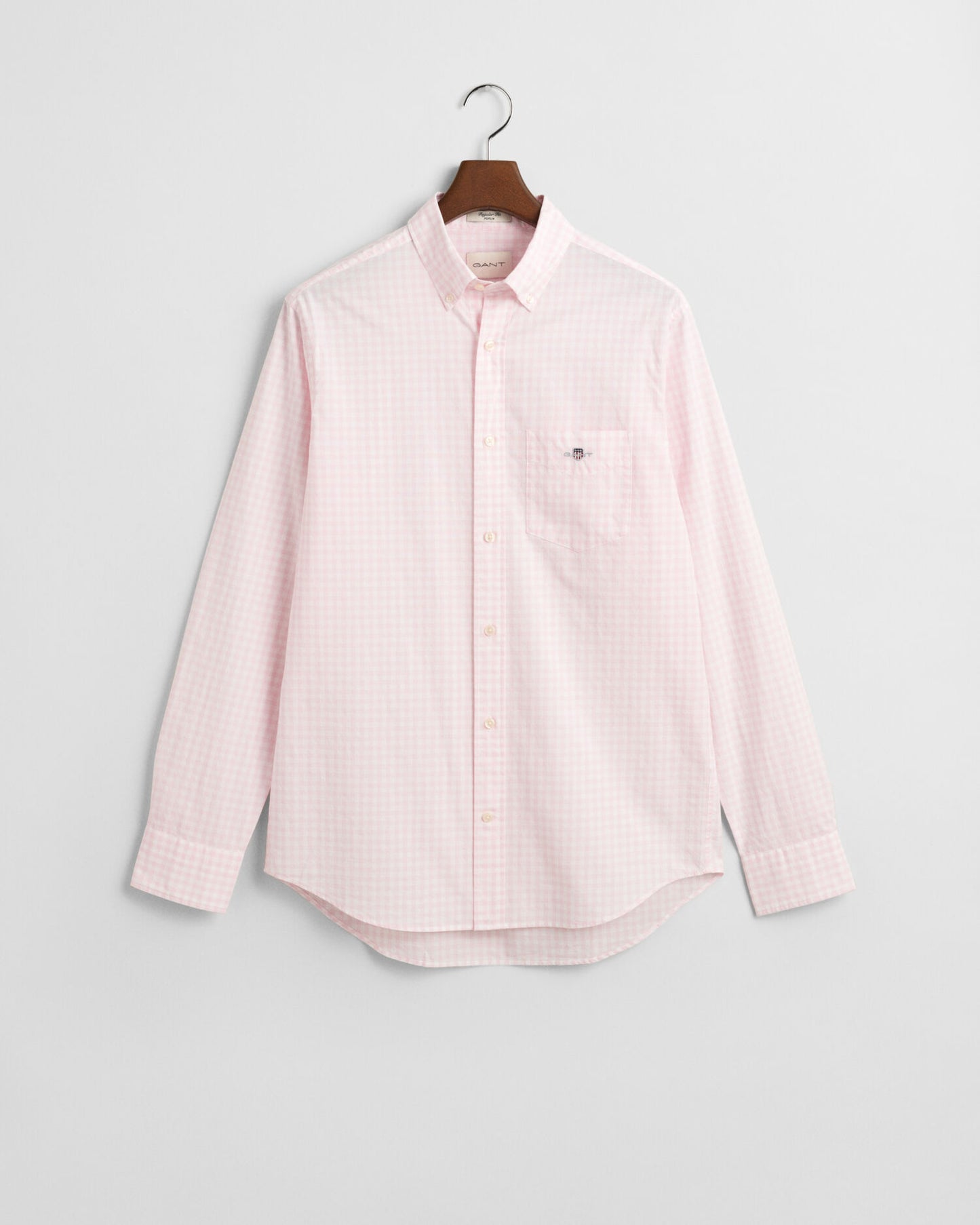 Regular Fit Klassisches Gingham-Popeline-Hemd