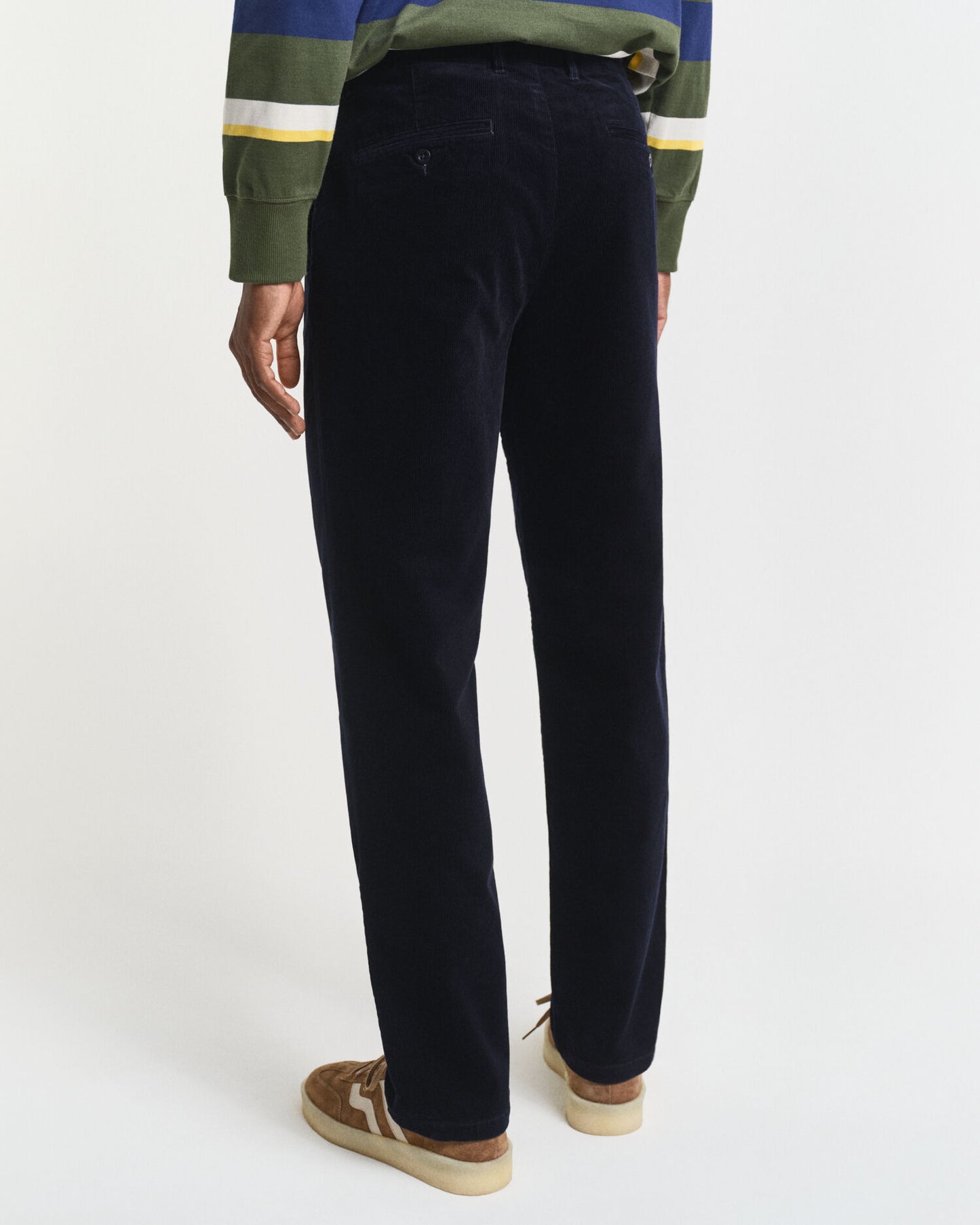 Chino en velours côtelé coupe droite