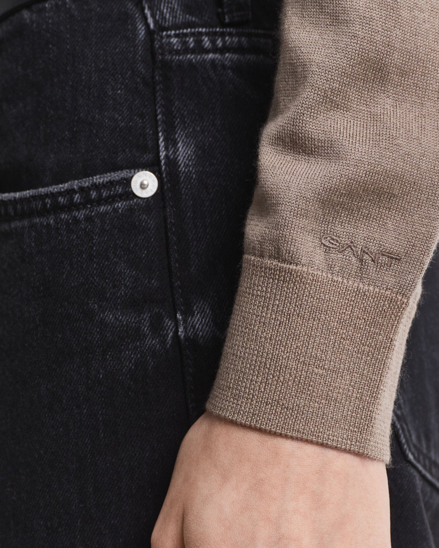 Pull ras du cou en laine mérinos extra fine