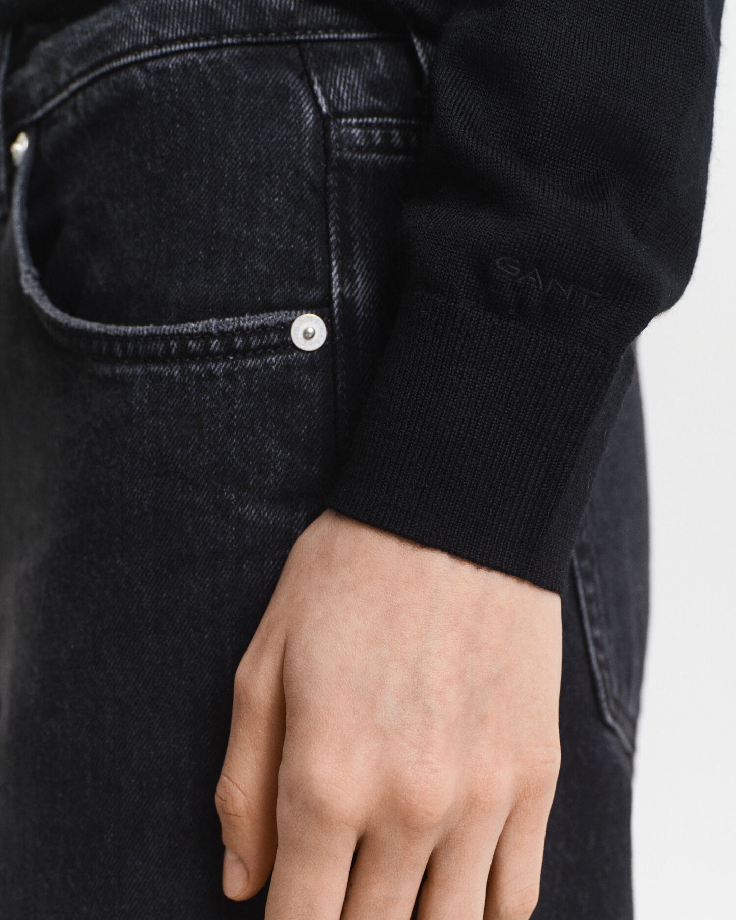 Pull col rond en laine mérinos extra fine