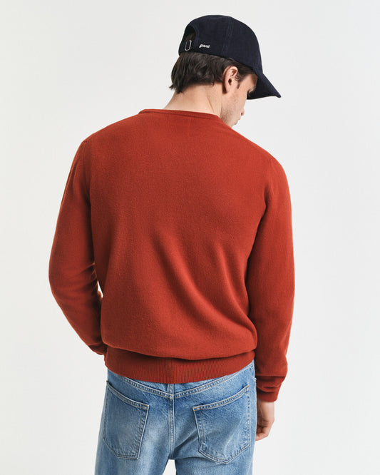 Feiner Lammwollpullover mit Rundhalsausschnitt