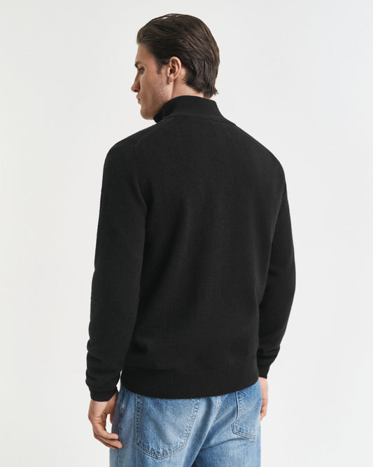 Superfeiner Lambswool-Half-Zip-Pullover