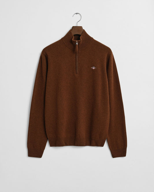 Superfeiner Lammwoll-Half-Zip-Pullover