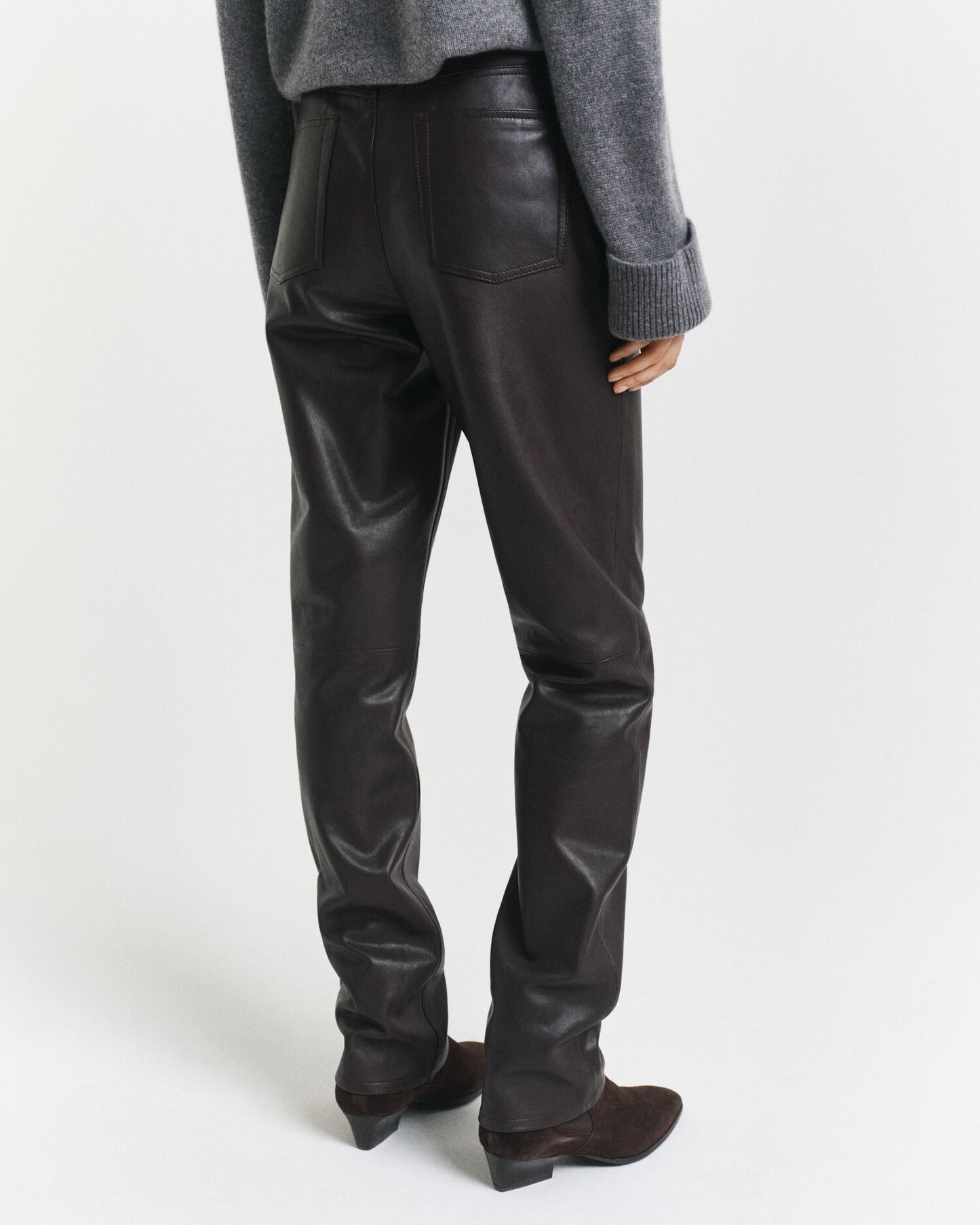 Pantalon en cuir 5 poches