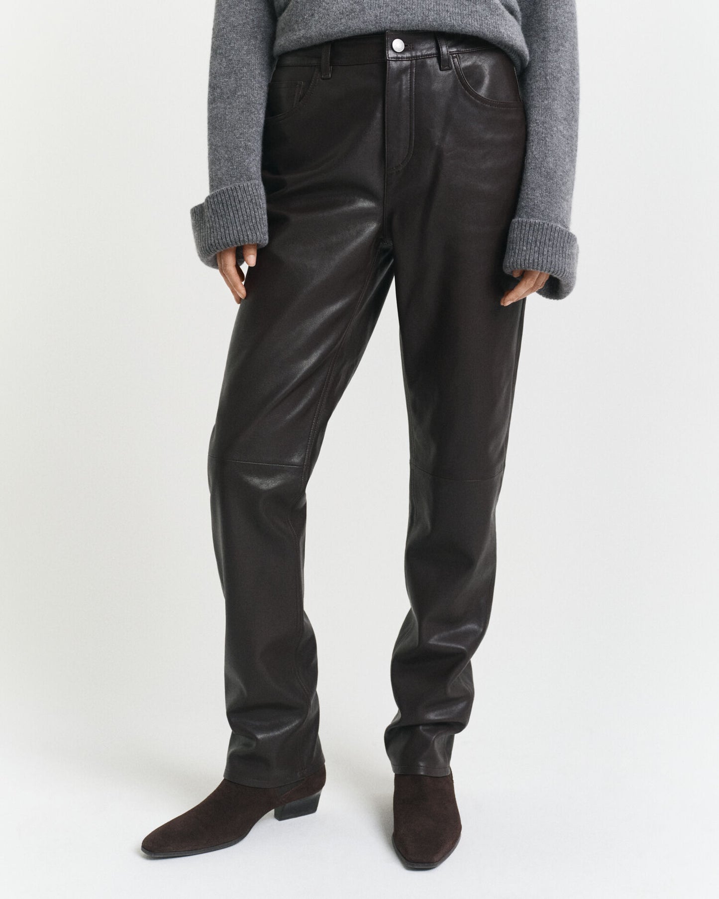 Pantalon en cuir 5 poches